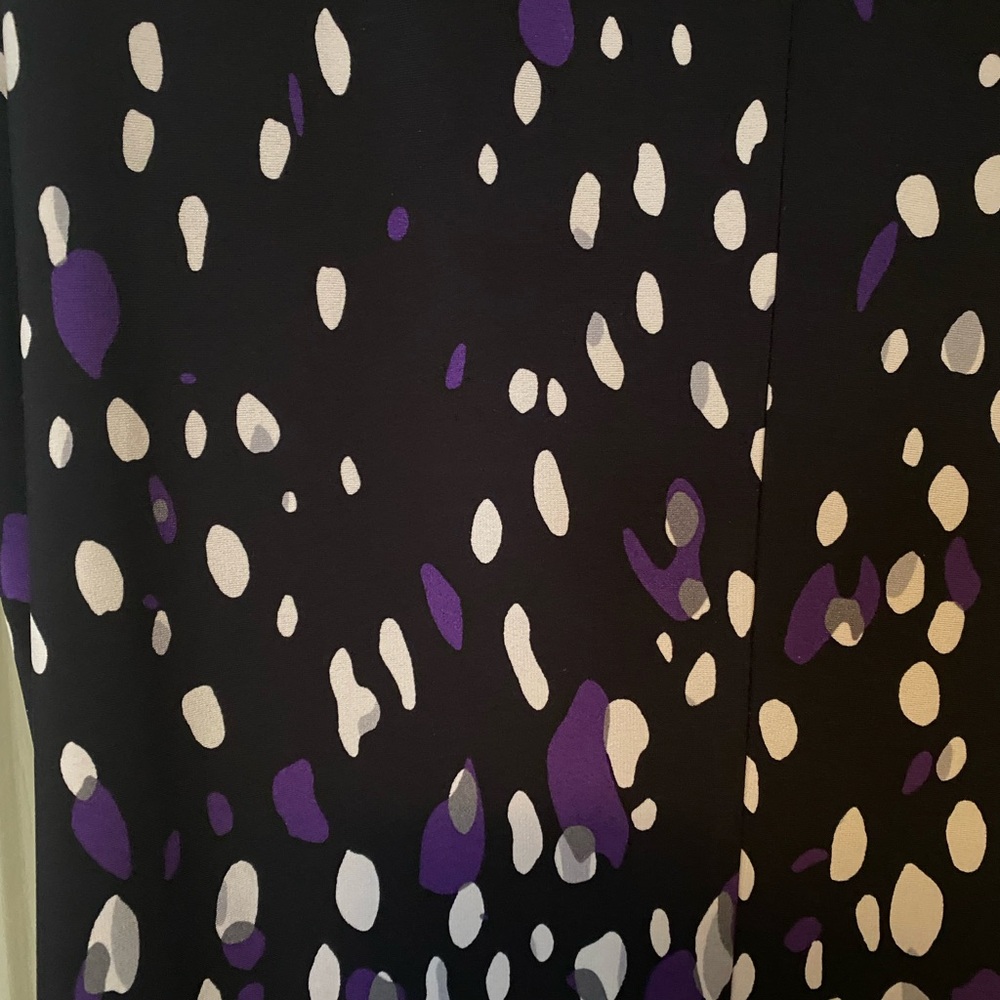 Calvin Klein Black and Purple Sleeveless Blouse - Picture 4 of 5